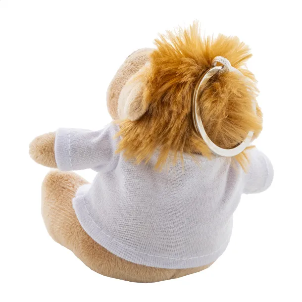 LioFob plush lion keyring Brown