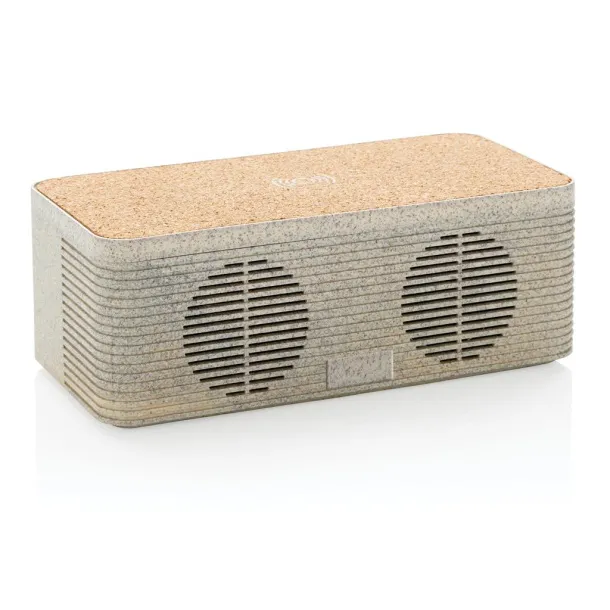  Wheatstraw wireless charging speaker - XD Collection Brown 