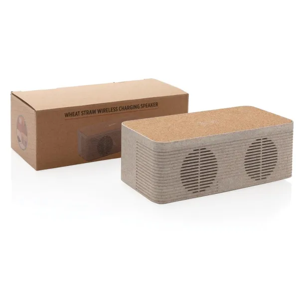  Wheatstraw wireless charging speaker - XD Collection Brown 