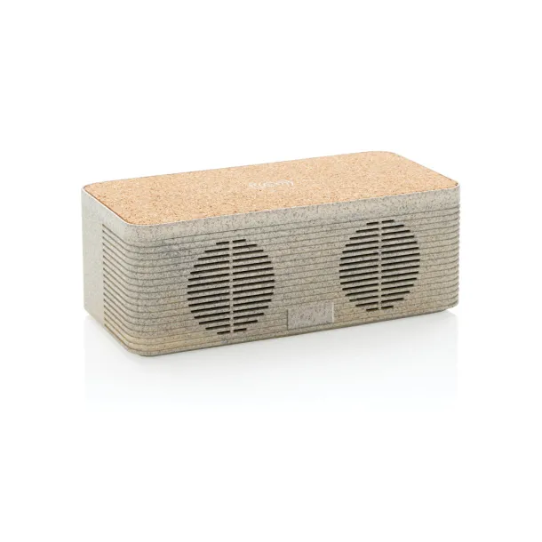  Wheatstraw wireless charging speaker - XD Collection Brown 