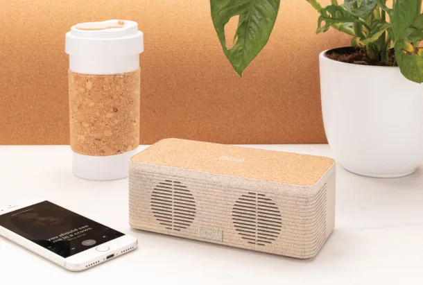  Wheatstraw wireless charging speaker - XD Collection Brown 