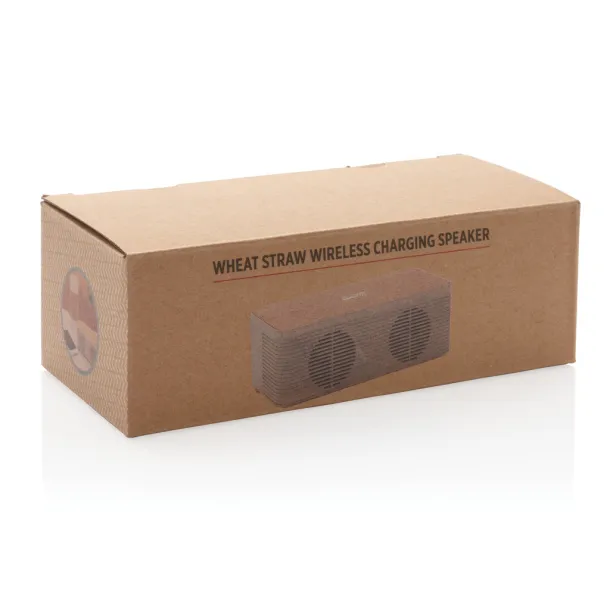  Wheatstraw wireless charging speaker - XD Collection Brown 