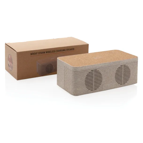  Wheatstraw wireless charging speaker - XD Collection Brown 