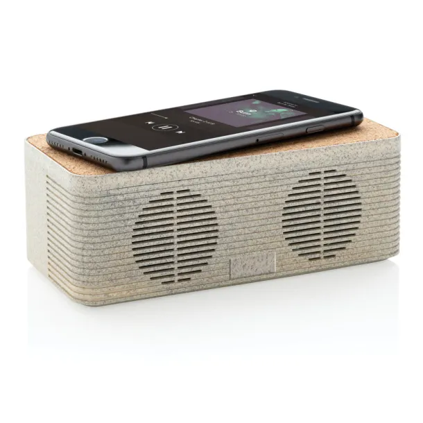  Wheatstraw wireless charging speaker - XD Collection Brown 