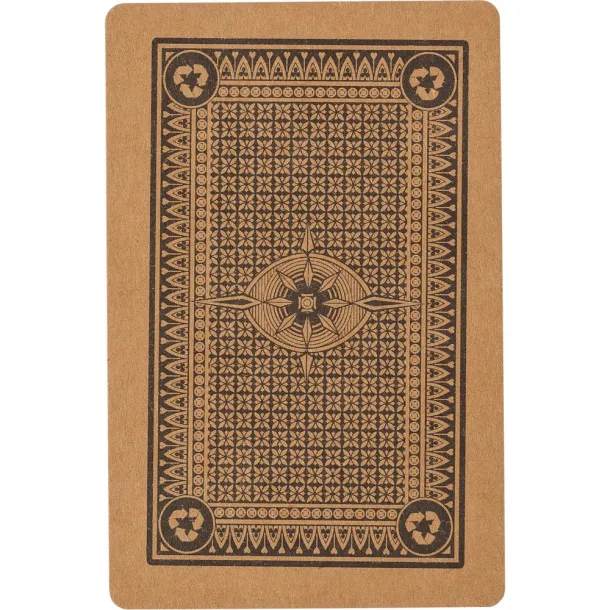  Recycled paper playing cards brown
