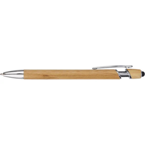  Bamboo ball pen, touch pen Crna