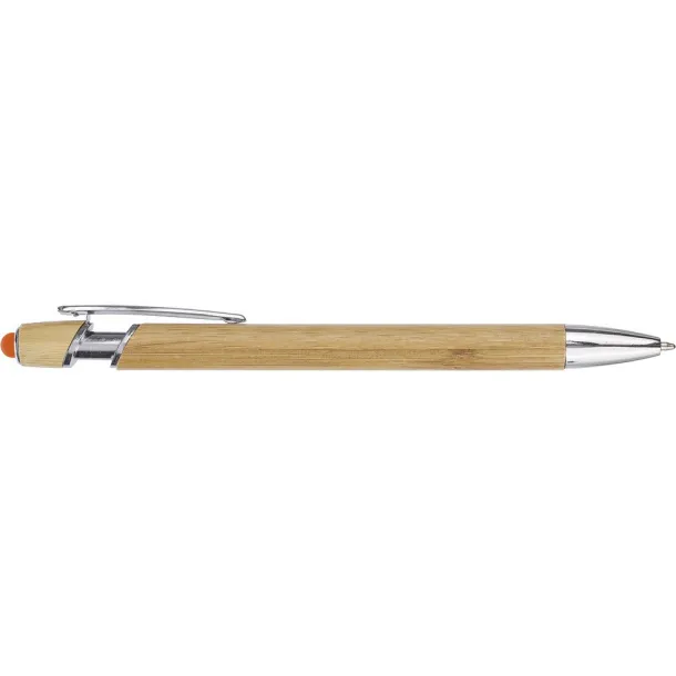  Bamboo ball pen, touch pen Narančasta