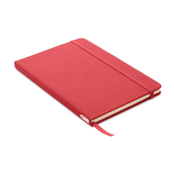 NOTE RPET A5 notebook 600D RPET cover Red