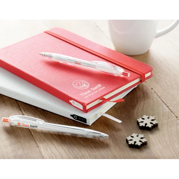 NOTE RPET A5 notebook 600D RPET cover Red