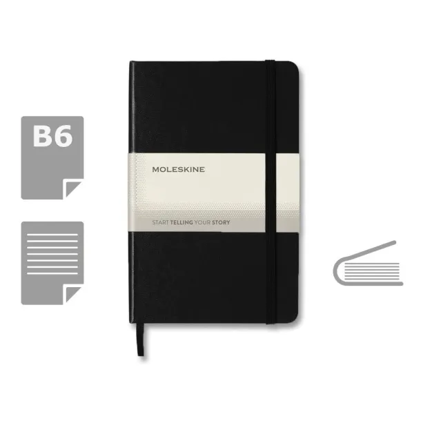  MOLESKINE notes, cca B6 Crna