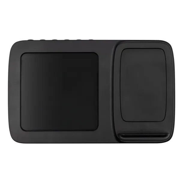 Isha Wireless charger 5W-15W Exclusive Collection, multifunctional digital clock Crna
