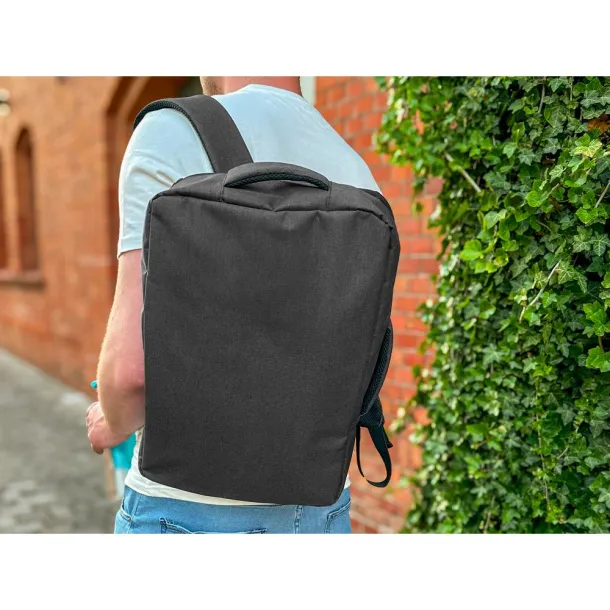 Tahir RPET backpack, laptop bag 15,6" Crna
