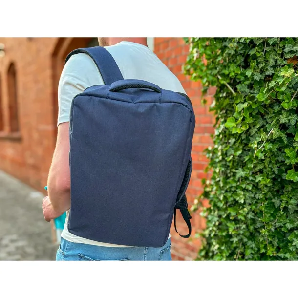 Tahir RPET backpack, laptop bag 15,6" navy blue