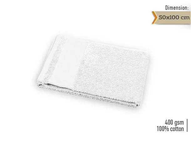 AQUA 50 towel 50 x 100 cm - EXPLODE White