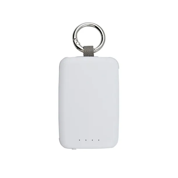 Dimetrice Power bank 4000 mAh, carabiner and 1W light Bijela