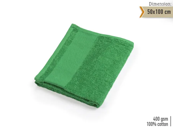 AQUA 50 towel 50 x 100 cm - EXPLODE Kelly green