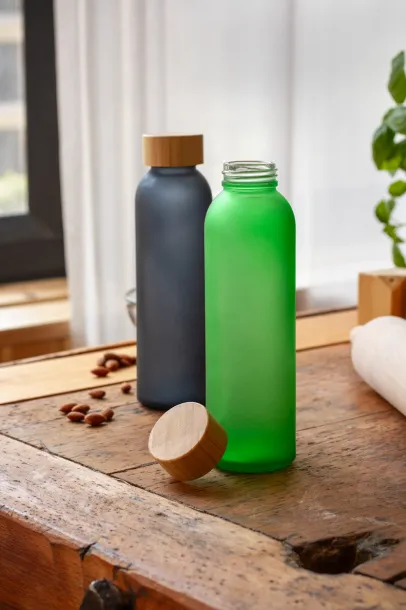 Cloody glass sport bottle Green