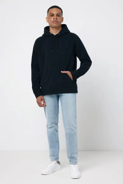  Iqoniq Trivor recycled polyester microfleece hoodie, storm grey - iqoniq Black