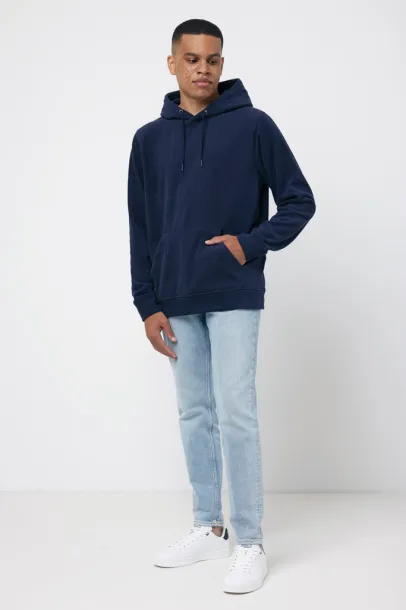  Iqoniq Trivor unisex mikroflis hoodie od recikliranog poliestera, 240 g/m² - iqoniq navy