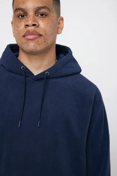  Iqoniq Trivor unisex mikroflis hoodie od recikliranog poliestera, 240 g/m² - iqoniq navy