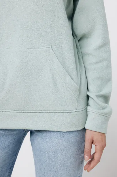  Iqoniq Trivor recycled polyester microfleece hoodie, storm grey - iqoniq 45533C