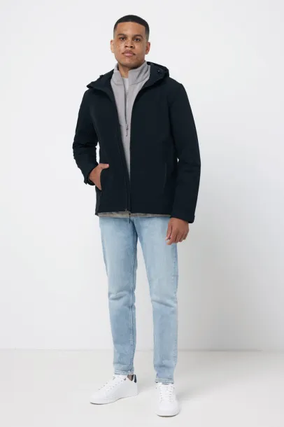  Iqoniq Trivor recycled polyester microfleece hoodie, storm grey - iqoniq storm grey