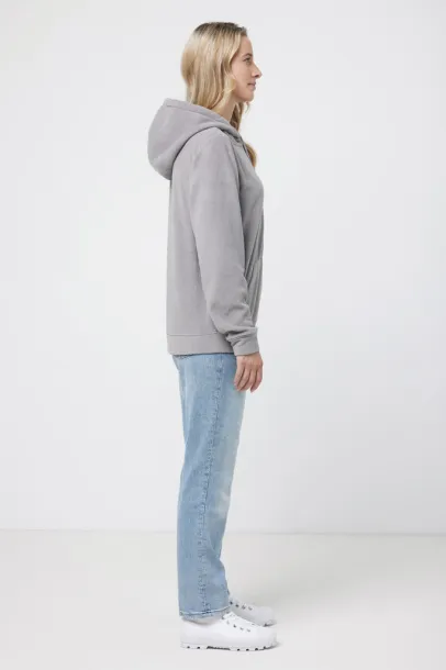  Iqoniq Trivor recycled polyester microfleece hoodie, storm grey - iqoniq storm grey