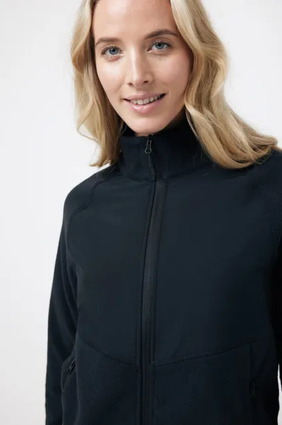  Iqoniq Talung recycled polyester microfleece zip through - iqoniq Black