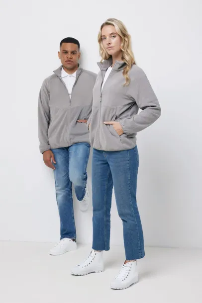  Iqoniq Talung recycled polyester microfleece zip through - iqoniq storm grey