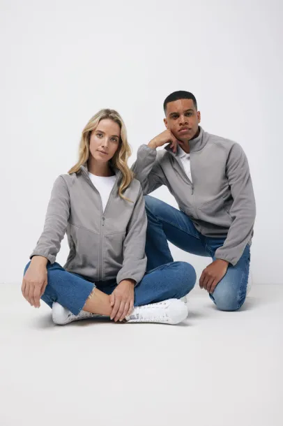 Iqoniq Talung recycled polyester microfleece zip through - iqoniq storm grey