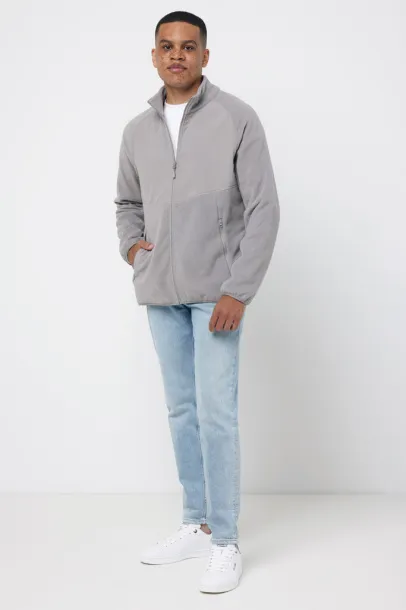  Iqoniq Talung recycled polyester microfleece zip through - iqoniq storm grey