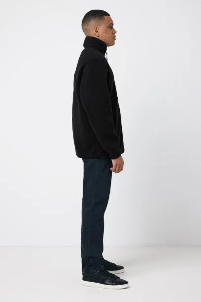  Iqoniq Diran recycled polyester pile fleece jacket - iqoniq Black