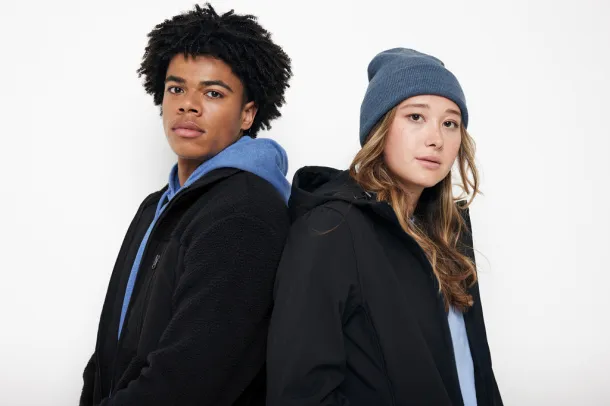  Iqoniq Diran recycled polyester pile fleece jacket - iqoniq Black