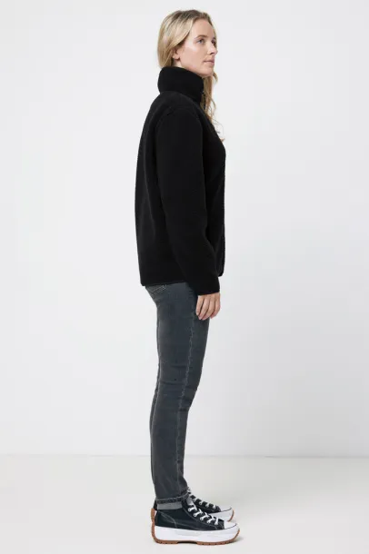  Iqoniq Diran recycled polyester pile fleece jacket - iqoniq Black