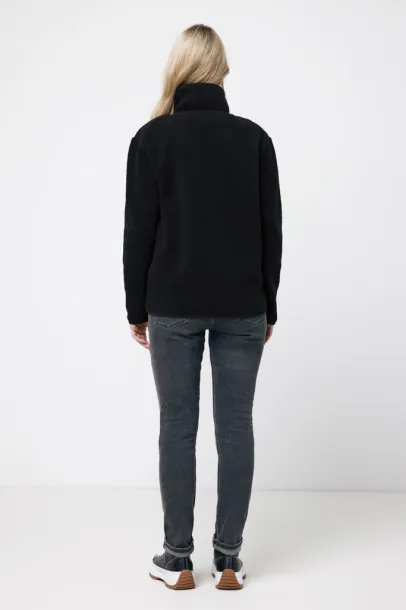  Iqoniq Diran recycled polyester pile fleece jacket - iqoniq Black