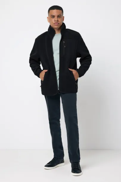 Iqoniq Diran recycled polyester pile fleece jacket - iqoniq Black
