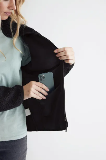  Iqoniq Diran unisex flis jakna od recikliranog poliestera - iqoniq Crna