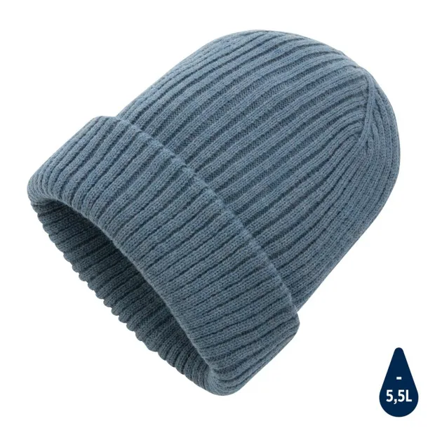  Impact AWARE™  Polylana® double knitted beanie - XD Collection blue 