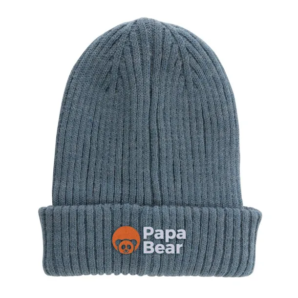  Impact AWARE™  Polylana® double knitted beanie - XD Collection blue 