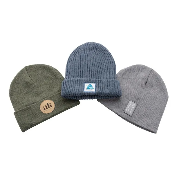  Impact AWARE™  Polylana® double knitted beanie - XD Collection Sage blue