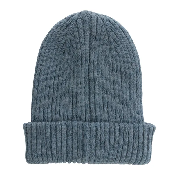  Impact AWARE™  Polylana® double knitted beanie - XD Collection blue 