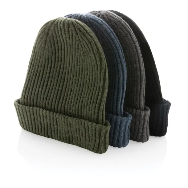  Impact AWARE™  Polylana® double knitted beanie - XD Collection blue 