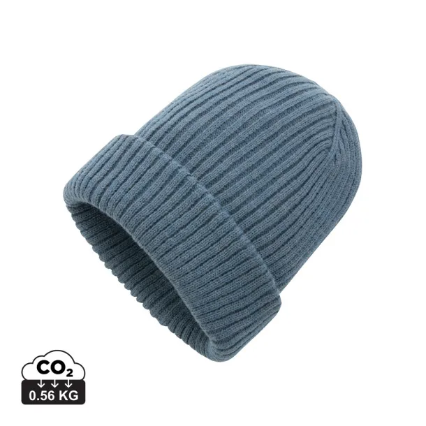  Impact AWARE™  Polylana® double knitted beanie - XD Collection blue 