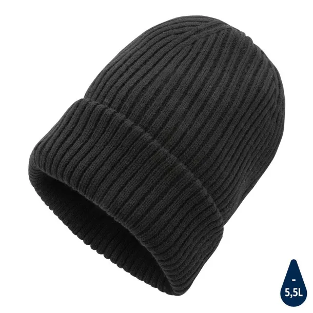  Impact AWARE™  Polylana® double knitted beanie - XD Collection Black 