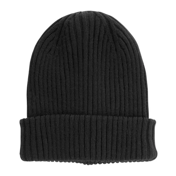  Impact AWARE™  Polylana® double knitted beanie - XD Collection Black 