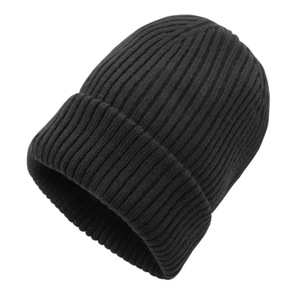  Impact AWARE™  Polylana® double knitted beanie - XD Collection Black 