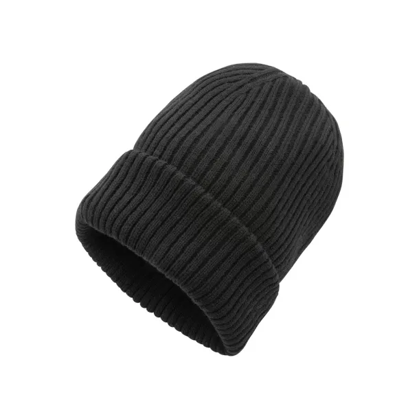  Impact AWARE™  Polylana® double knitted beanie - XD Collection Black 