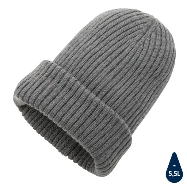  Impact AWARE™  Polylana® double knitted beanie - XD Collection Anthracite 