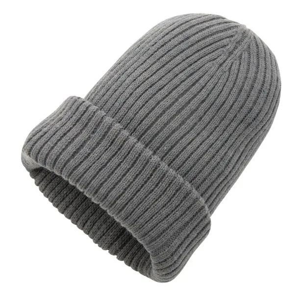  Impact AWARE™  Polylana® double knitted beanie - XD Collection Anthracite 