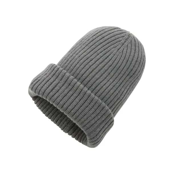  Impact AWARE™  Polylana® double knitted beanie - XD Collection Anthracite 